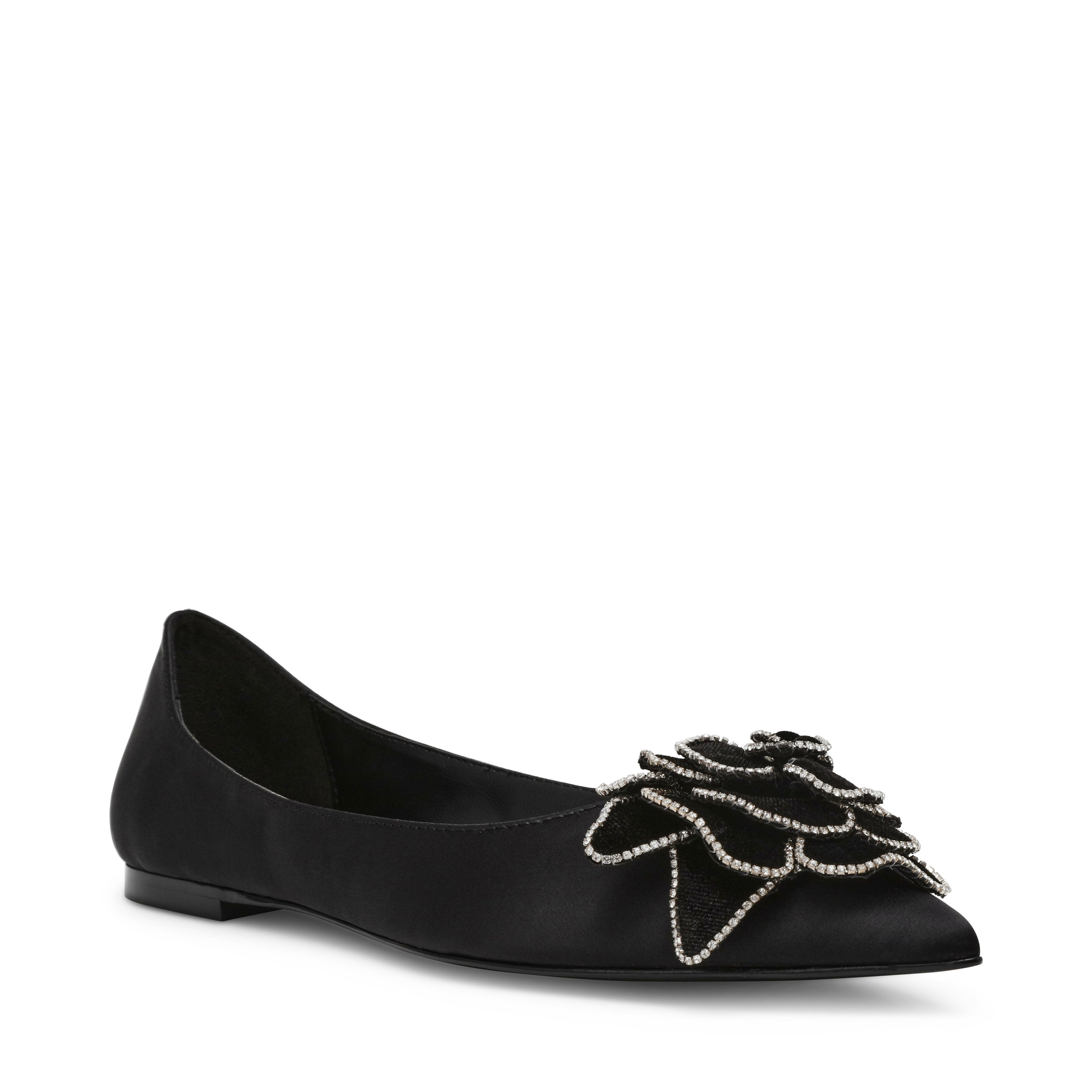 Buy Carnation Black Satin Ballet Flats Online in UAE | Steve Madden Buy Carnation Black Satin Ballet Flats Online in UAE | Steve Madden