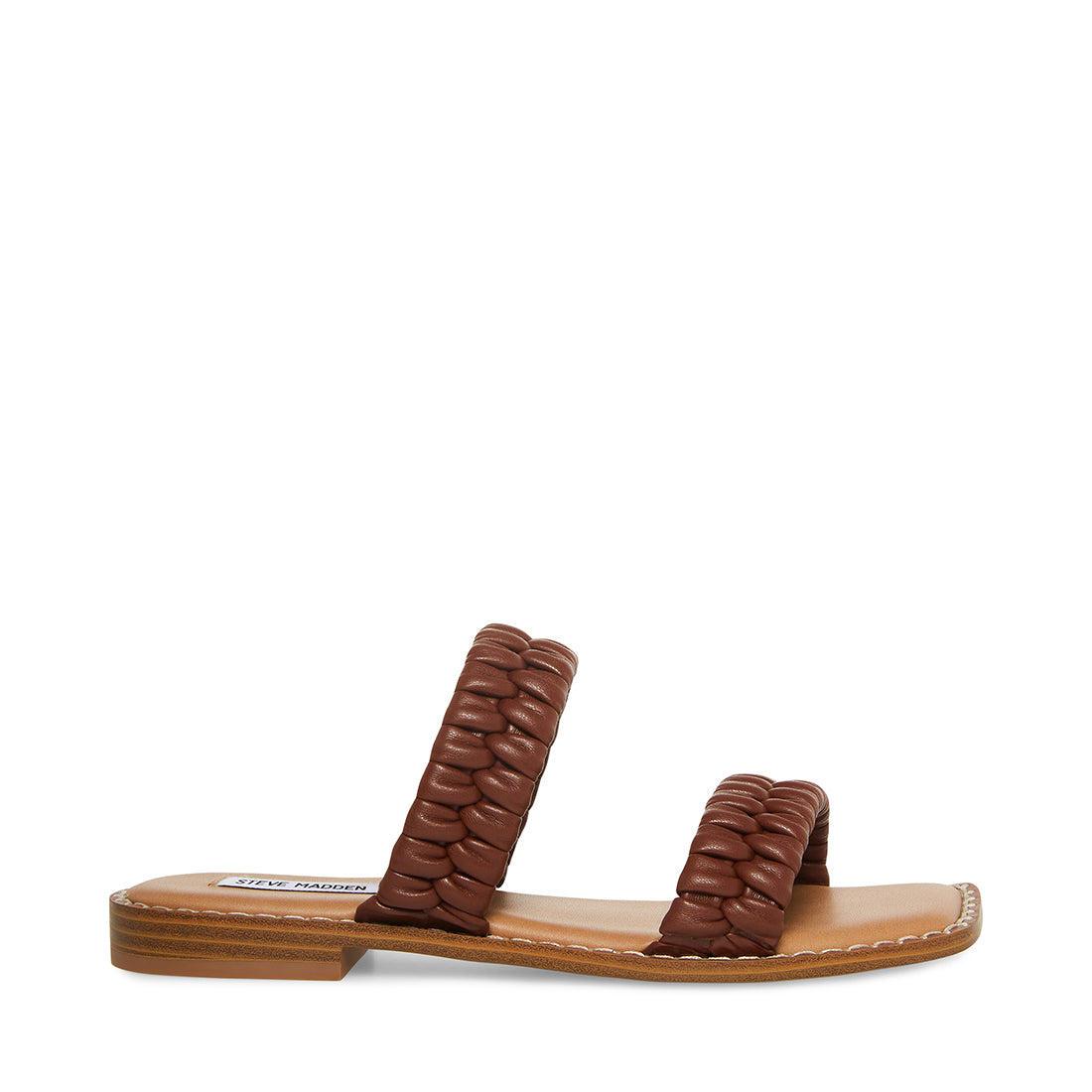 Sandals Slides Steve Madden Leandra Steve Madden Flat Brown
