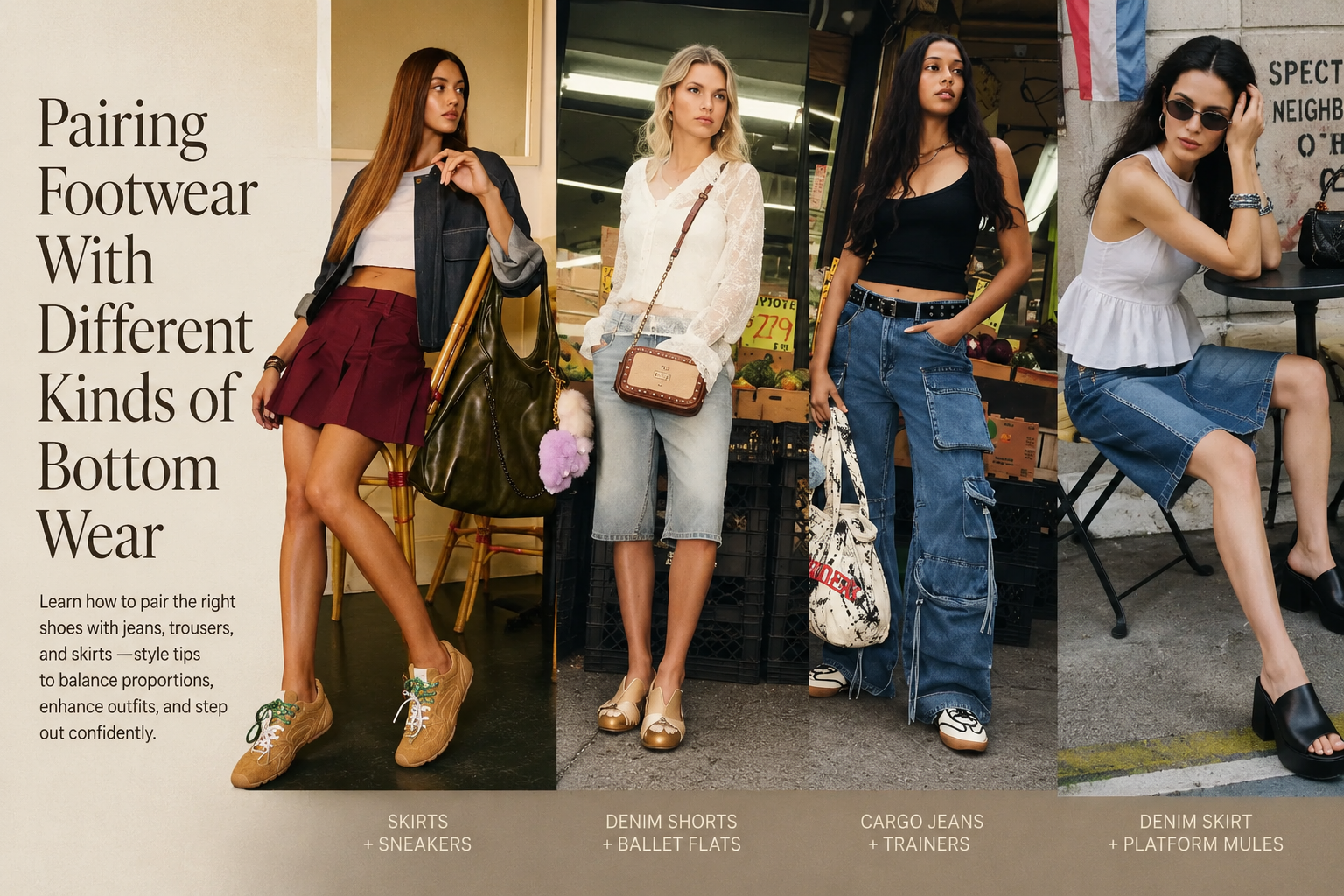 Pairing Footwear With Different Kinds of Bottom Wear
