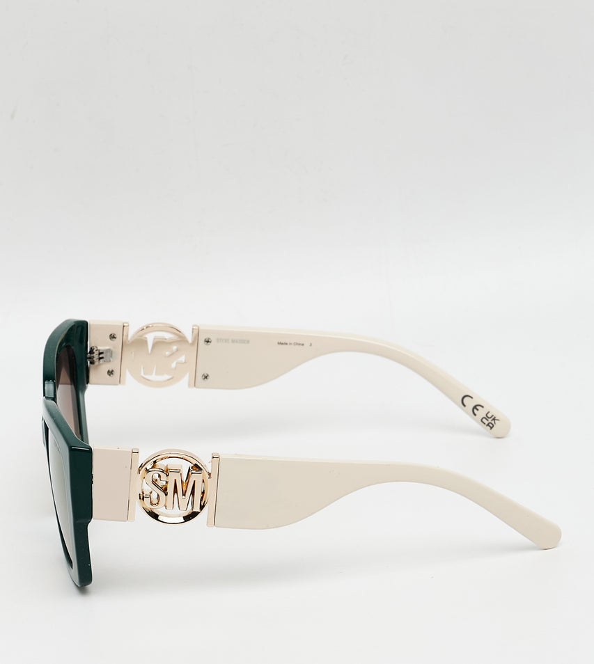 Imogene Green Sunglasses