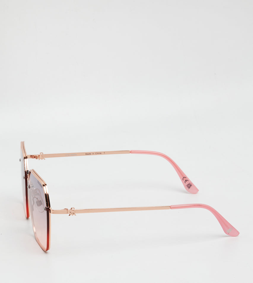 X17639-ROSE GOLD SUNGLASSES