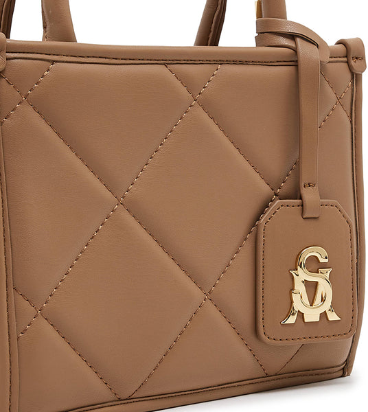 QUILTED NUDE SATCHEL