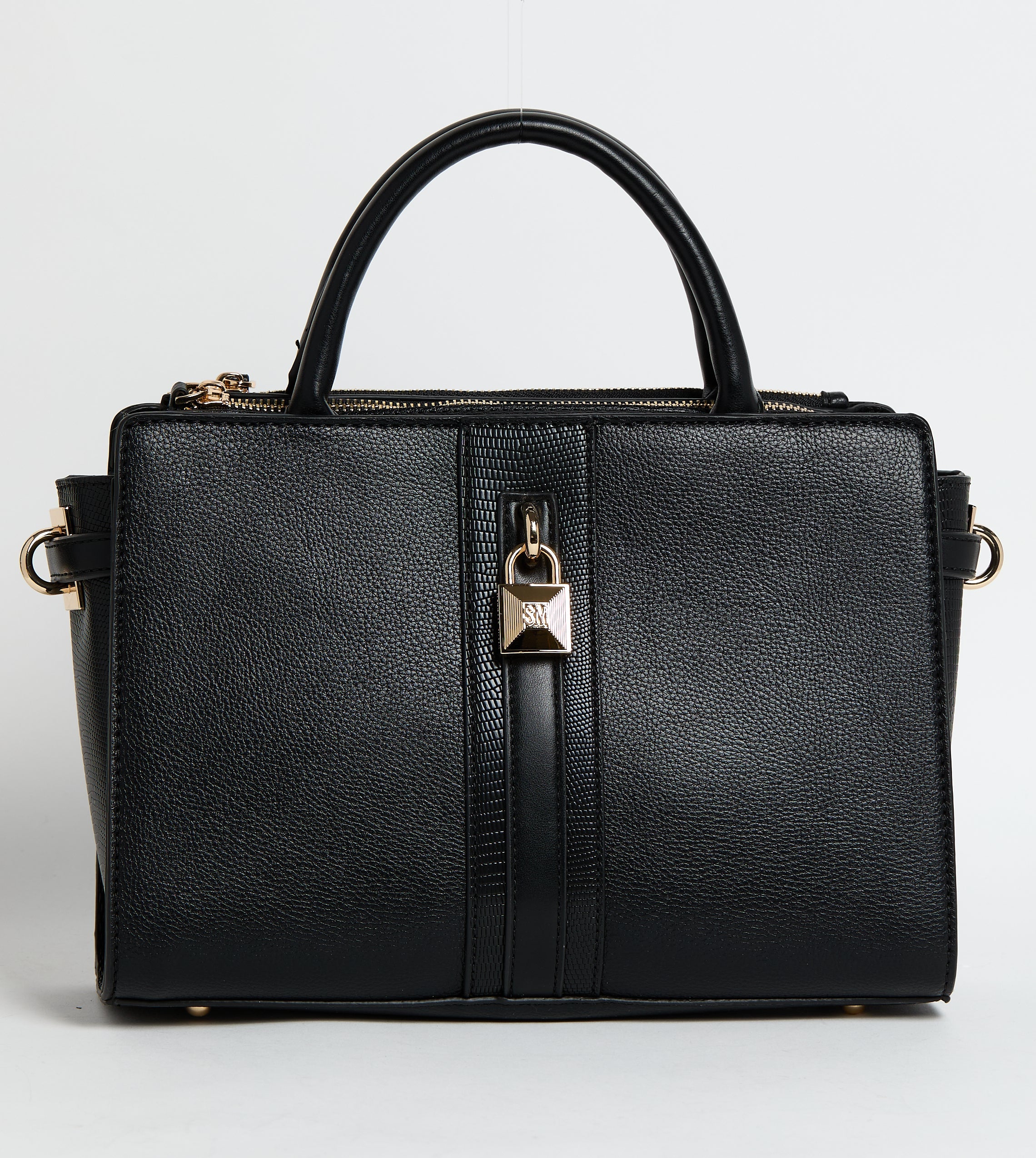 BELTED SATCHEL BLACK SATCHEL BAG
