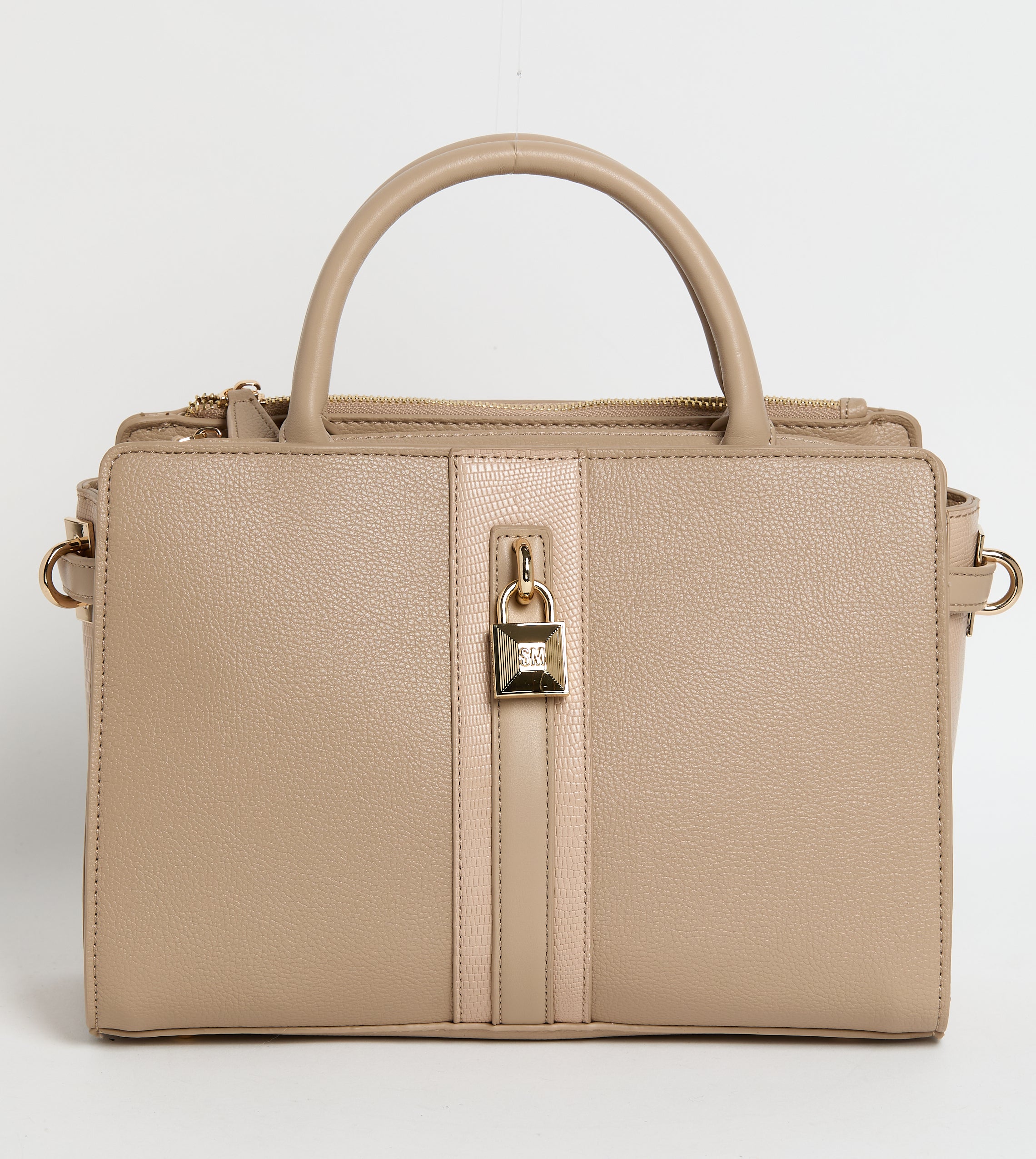 BELTED SATCHEL BROWN SATCHEL BAG
