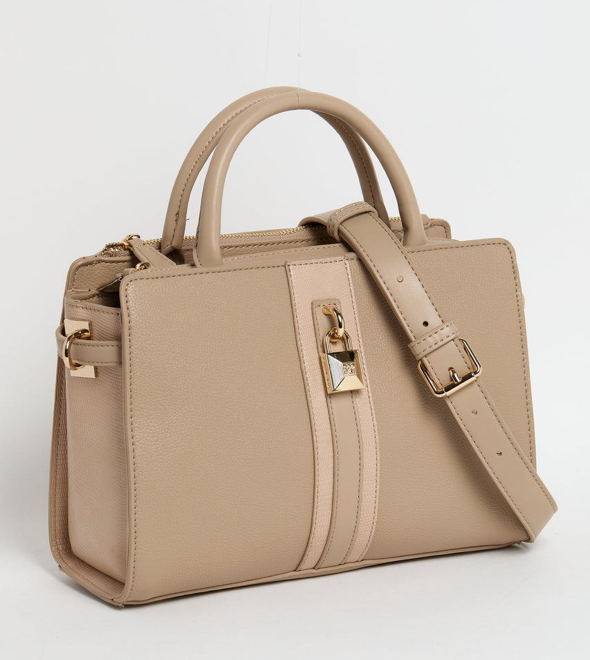 BELTED SATCHEL BROWN SATCHEL BAG