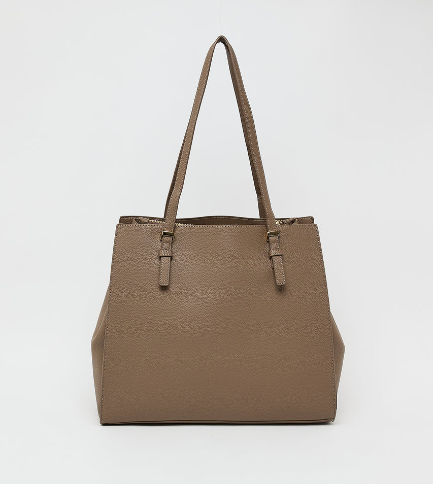 Women's Grey Roomy Tote Bag - view 2