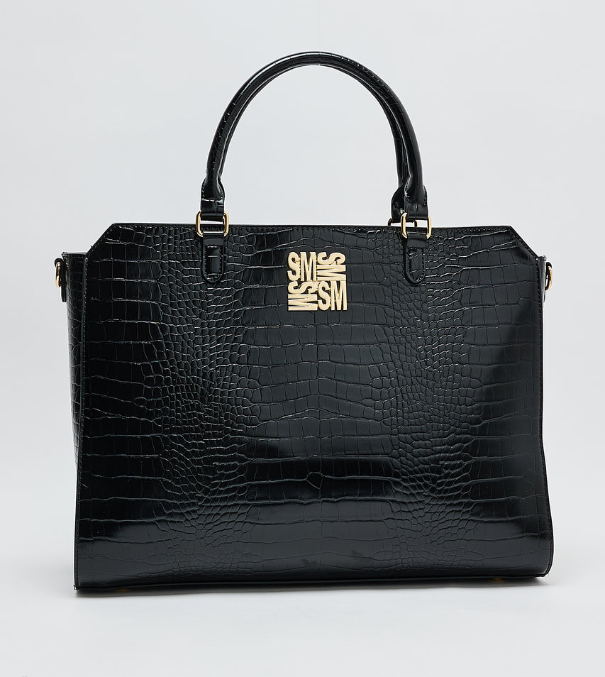 Women's Black Large Tote Bag