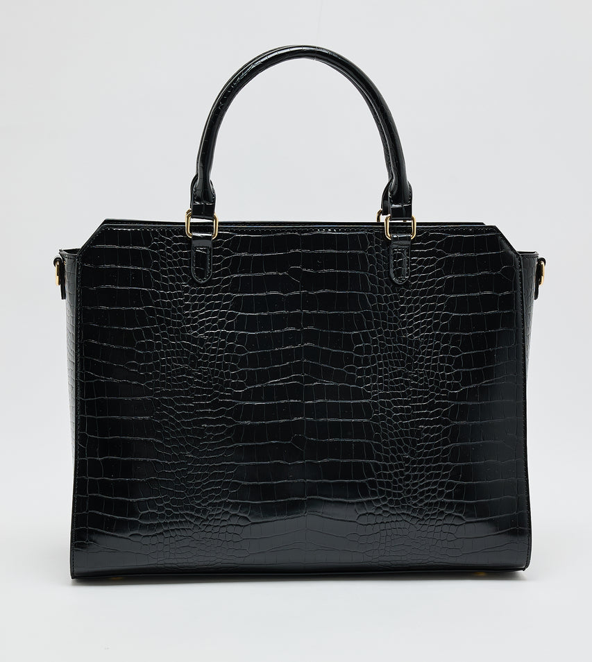 Women's Black Large Tote Bag - view 2