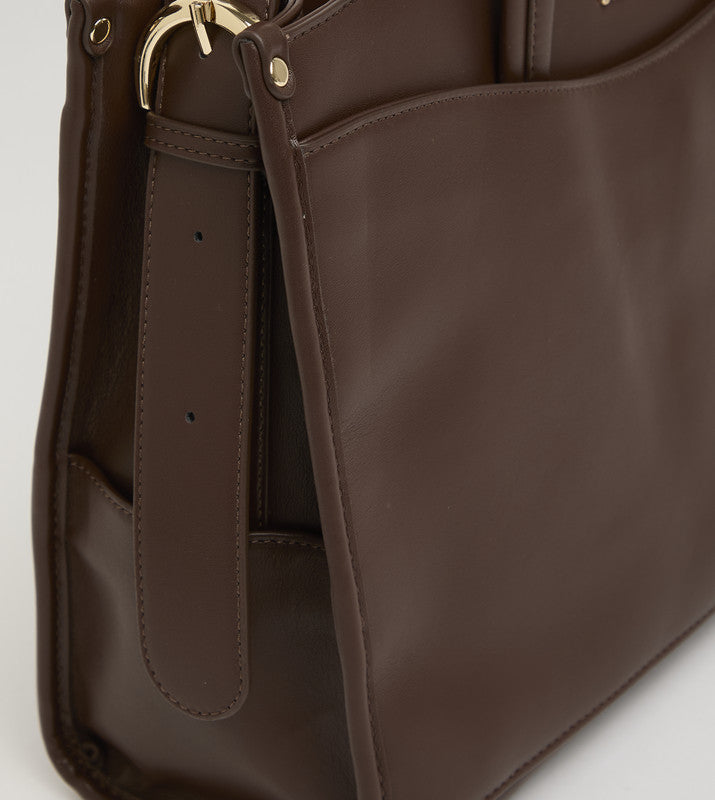 Women's Brown Classic Tote Bag - view 5