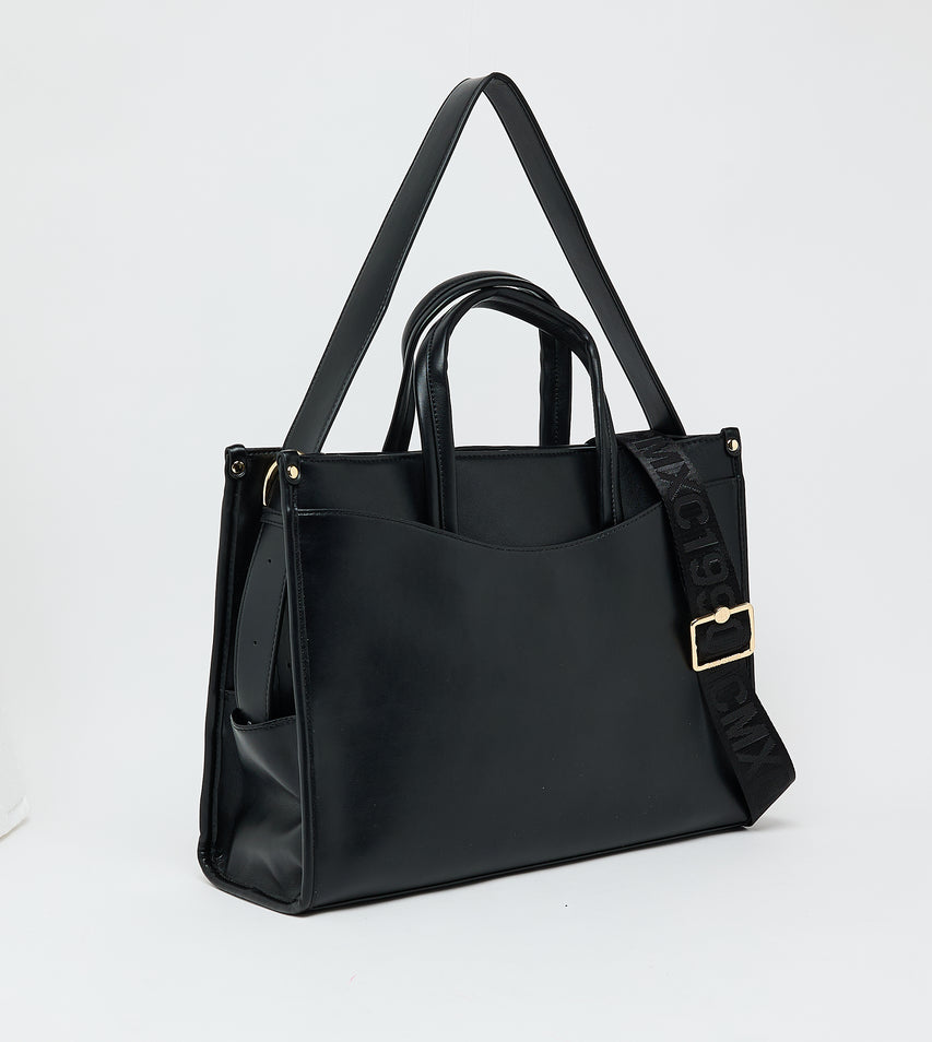 Women's Black Classic Tote Bag - view 3