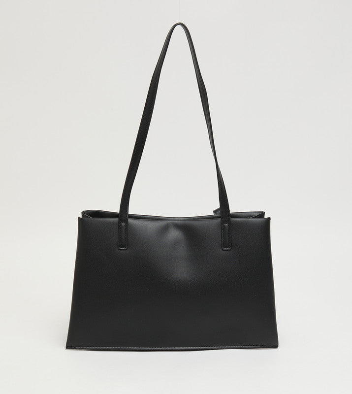 Women's Black Classic Shoulder Bag - view 3