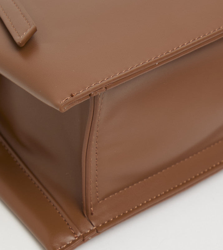 Women's Tan Classic Shoulder Bag - view 4