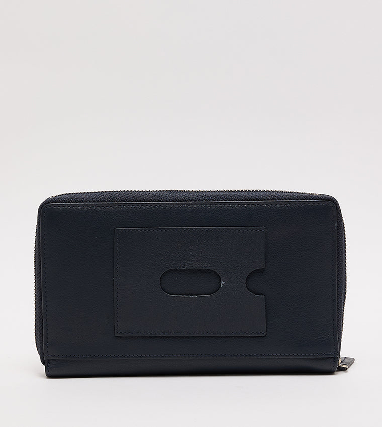 Classic Unisex Navy Blue Wallet - view 2