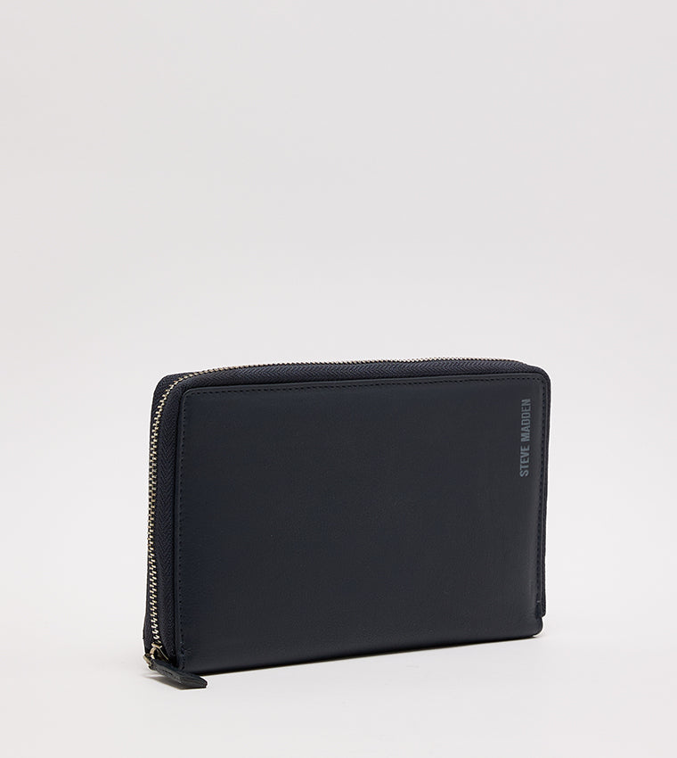 Classic Unisex Navy Blue Wallet - view 3
