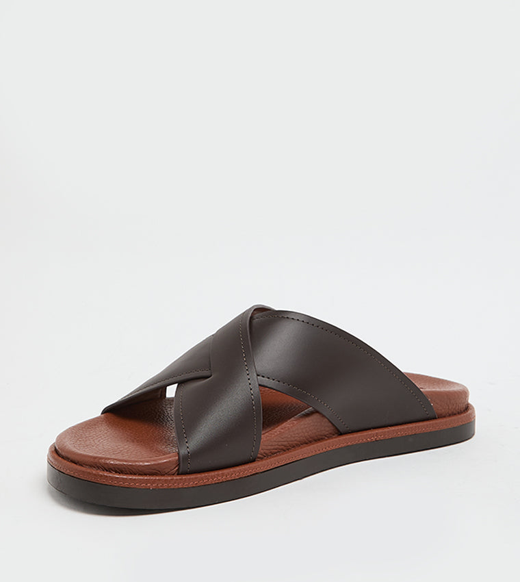 SMD505 Brown Men's Arabic Sandals - view 2