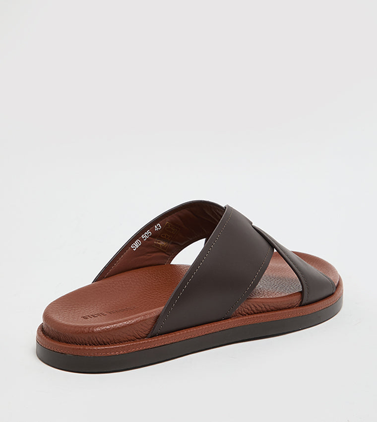 SMD505 Brown Men's Arabic Sandals - view 3