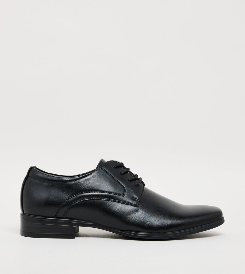 M-Clevrr Men's Black Formal Shoes