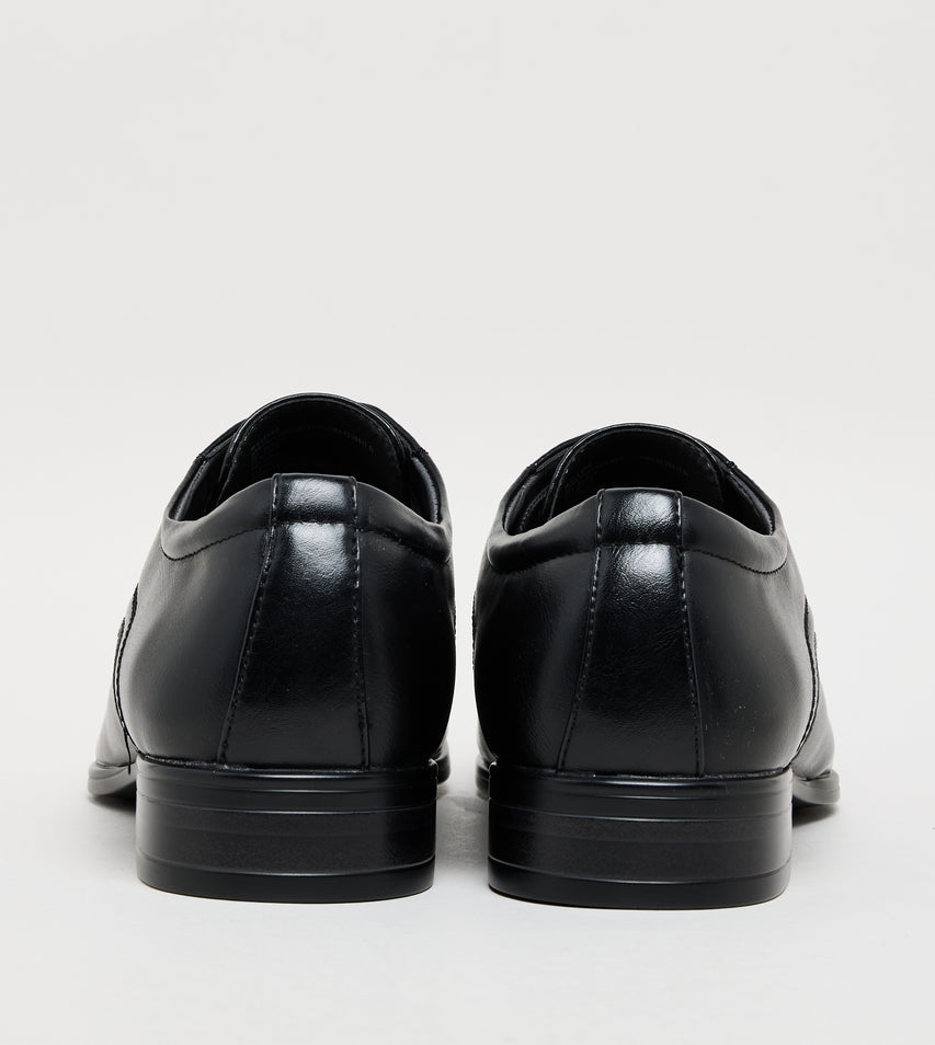 M-Clevrr Men's Black Formal Shoes - view 5