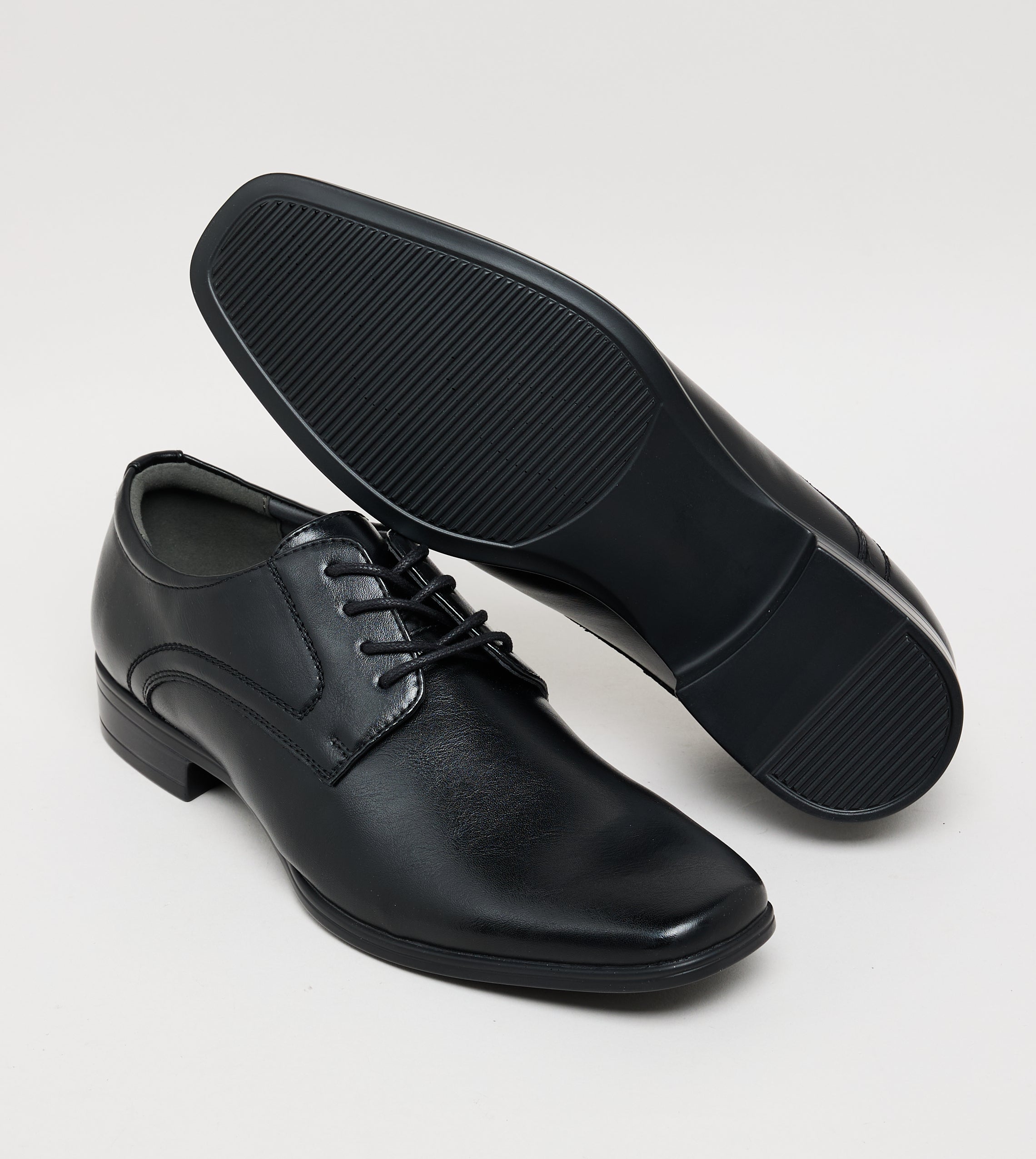 M-Clevrr Men's Black Formal Shoes - view 4