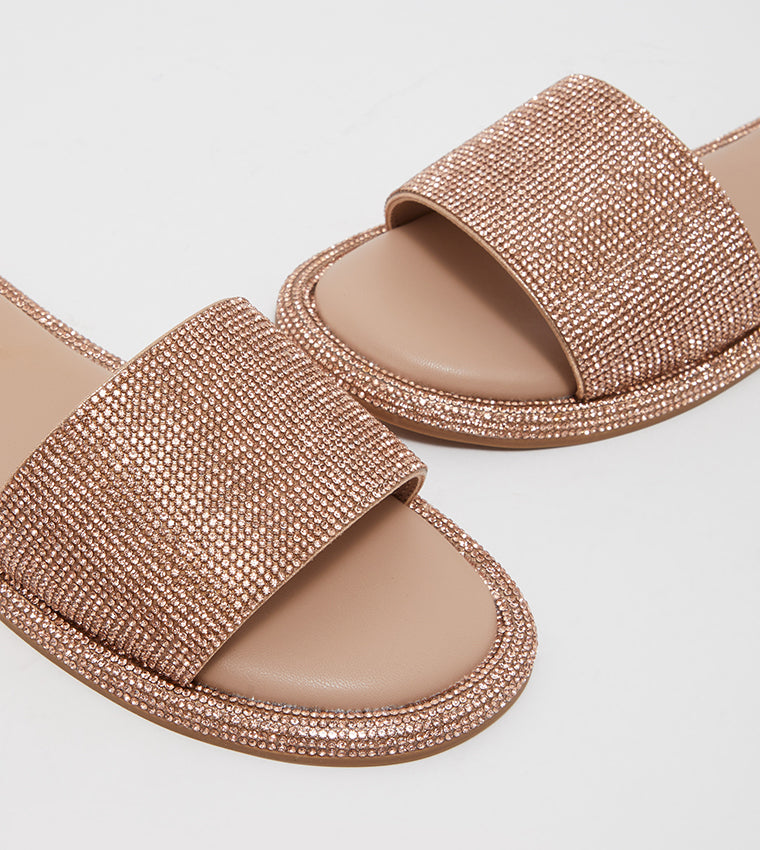 Celestin Women's Rose Gold Flat Sandals - view 3