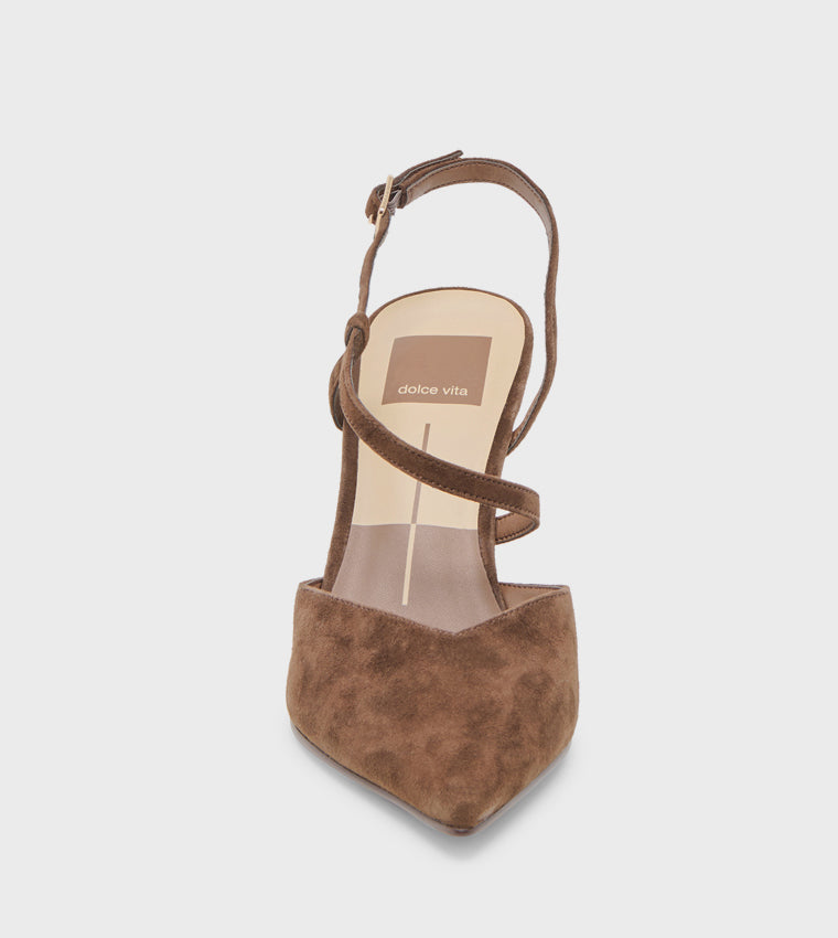 KAMRA DARK BROWN HEELS