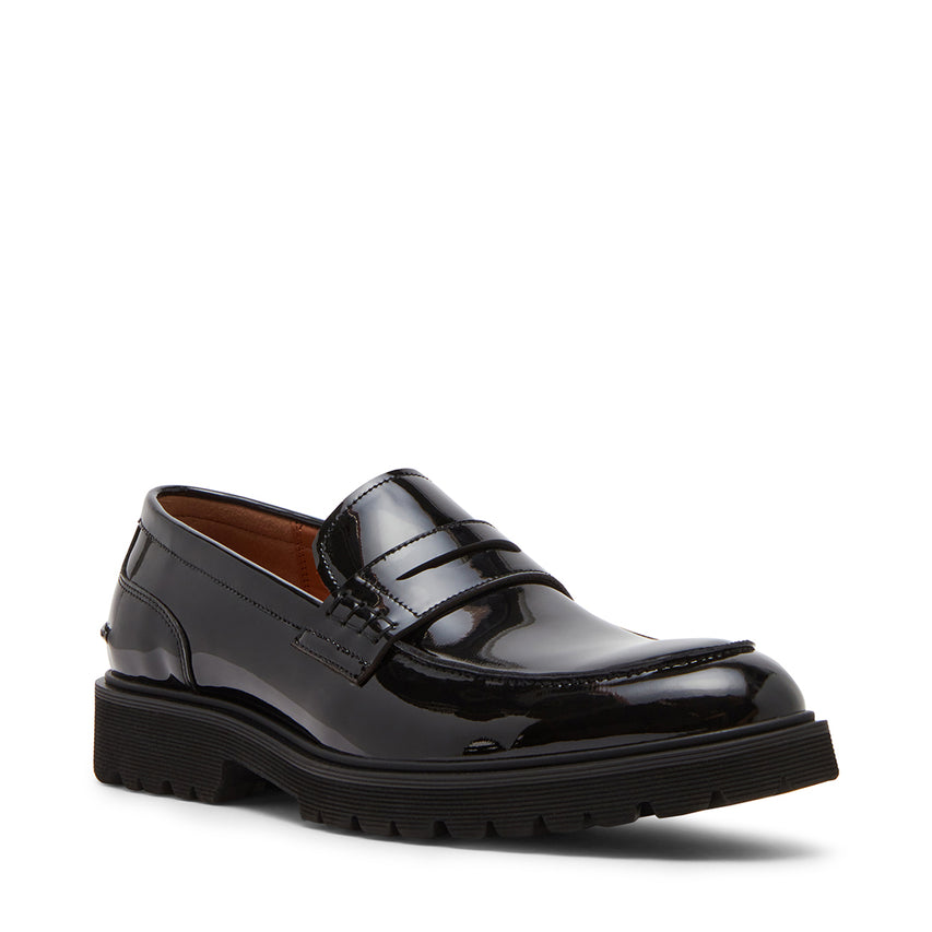 Maisonn Men's Black Leather Loafers