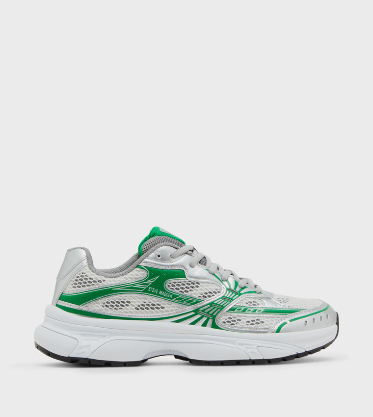THAEDEUS SILVER GREEN SNEAKERS