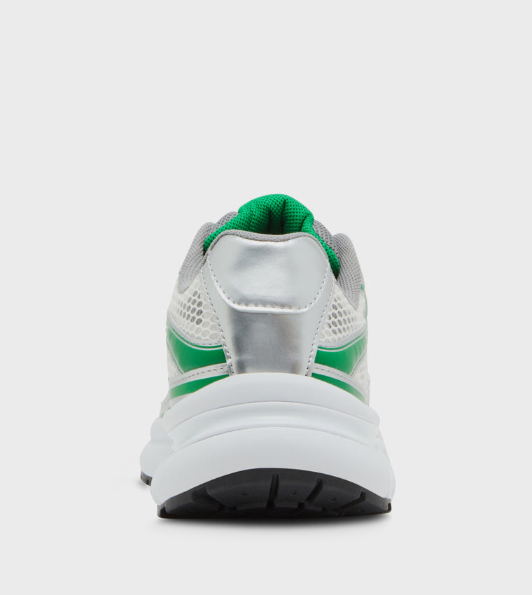 THAEDEUS SILVER GREEN SNEAKERS