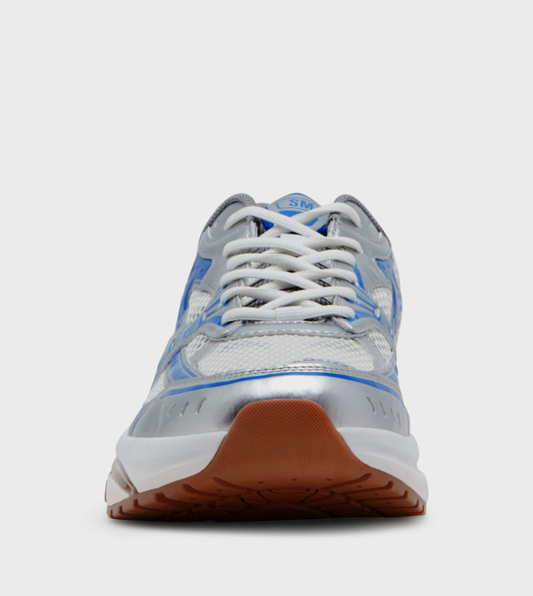 Thaedeus Men's Silver Blue Sneakers - view 4