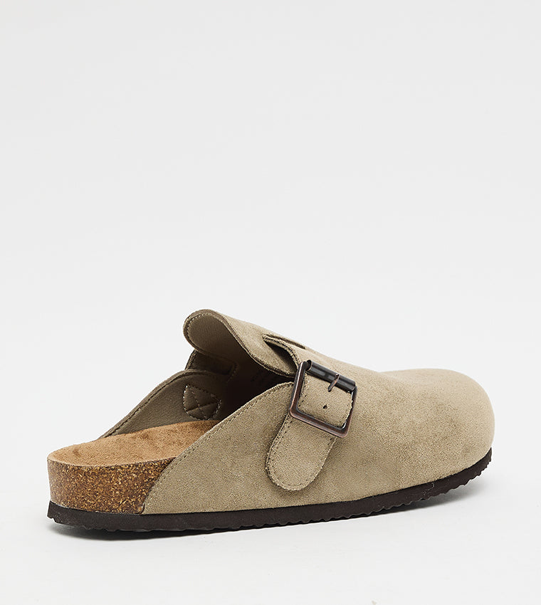 Mclog Taupe Suede Men's Comfort Sandals - view 3