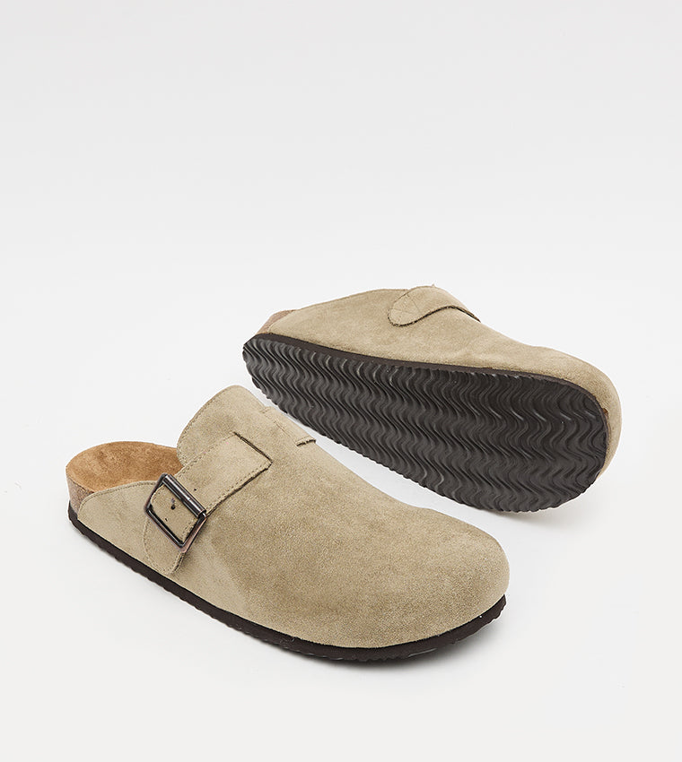 Mclog Taupe Suede Men's Comfort Sandals - view 4