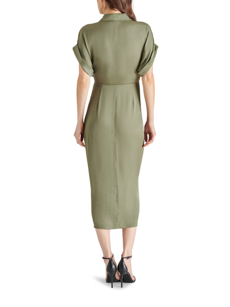 TORI DRESS DUSTY OLIVE