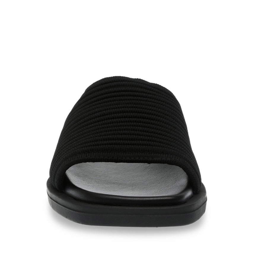 Awestruck Women's Black Flat Sandals - view 6