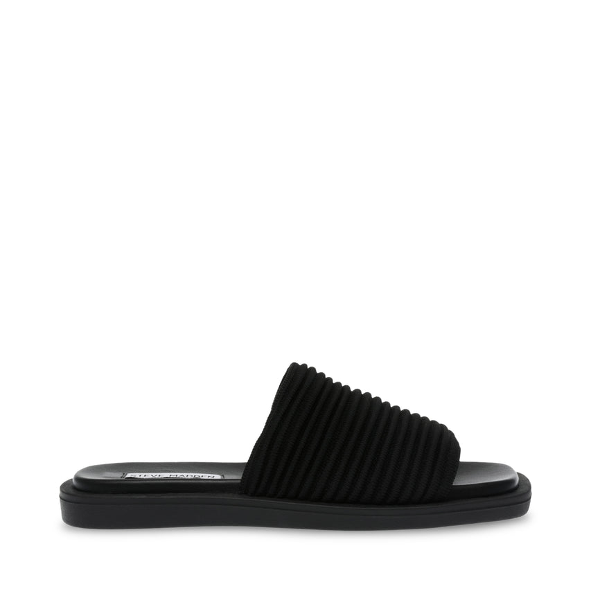 Awestruck Women's Black Flat Sandals