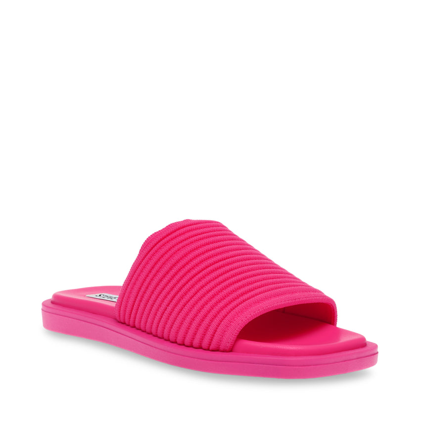 AWESTRUCK FUCHSIA FLAT SANDALS - view 2