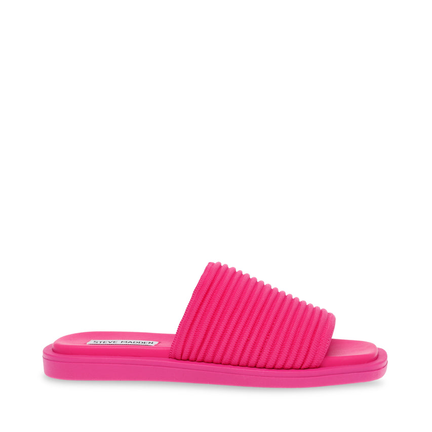 AWESTRUCK FUCHSIA FLAT SANDALS