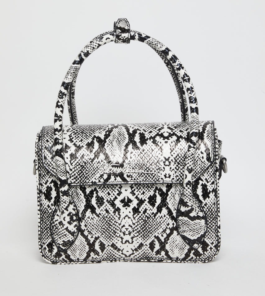Bhex-e Black/White Women's Satchel Bag