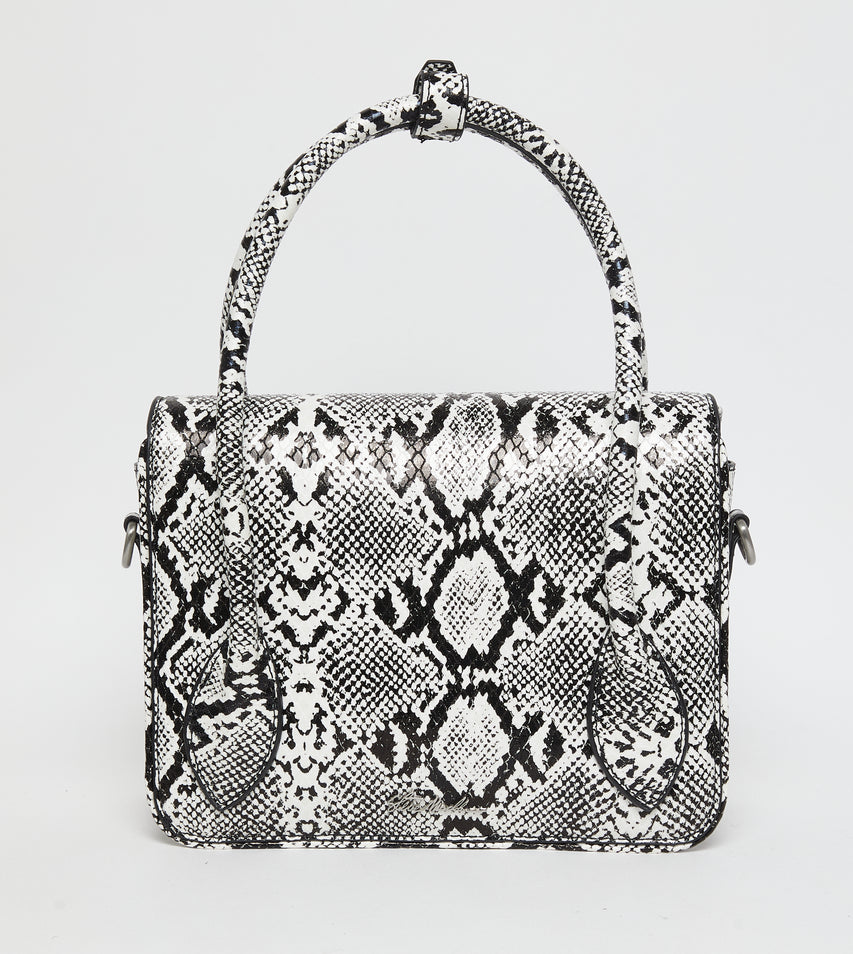 Bhex-e Black/White Women's Satchel Bag - view 2
