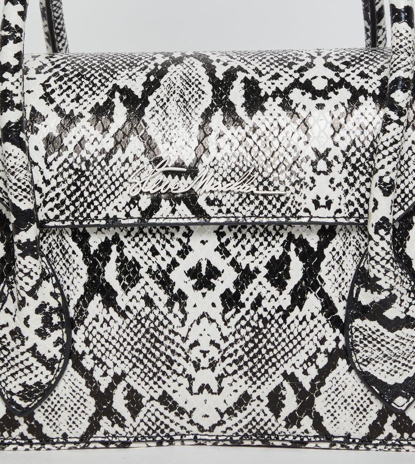 Bhex-e Black/White Women's Satchel Bag - view 4