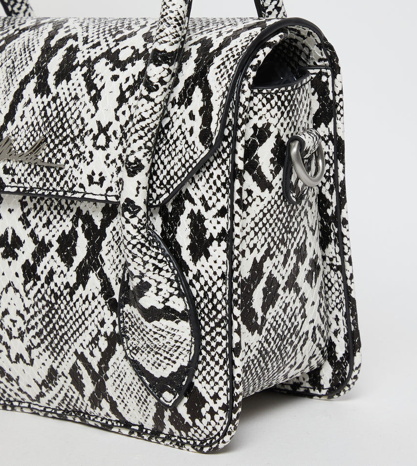 Bhex-e Black/White Women's Satchel Bag - view 5