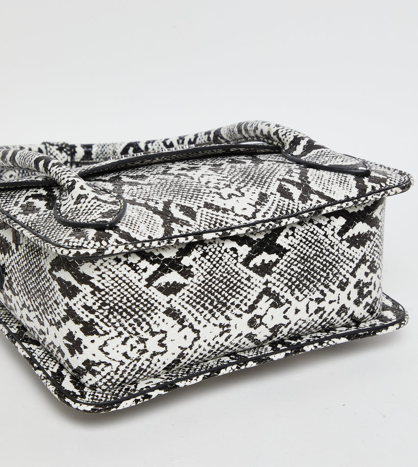 Bhex-e Black/White Women's Satchel Bag - view 6