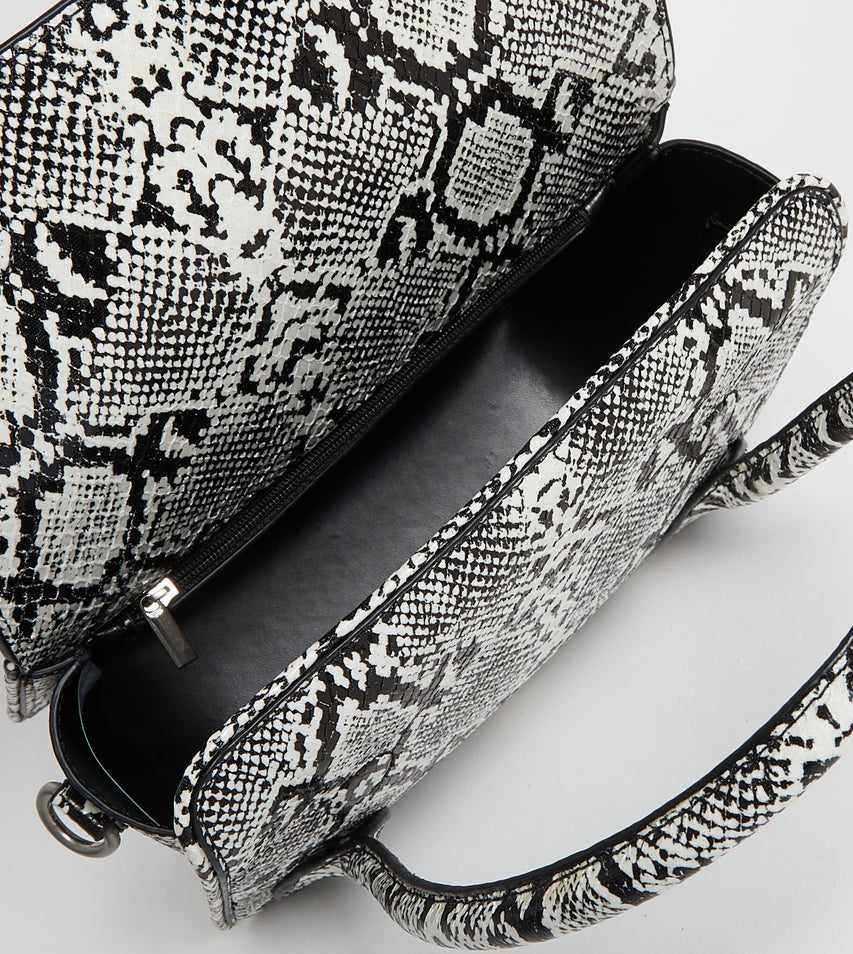 Bhex-e Black/White Women's Satchel Bag - view 7