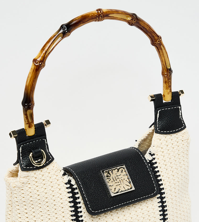 Steve Madden Bzarnia women's black multicolour belt bag, interior view