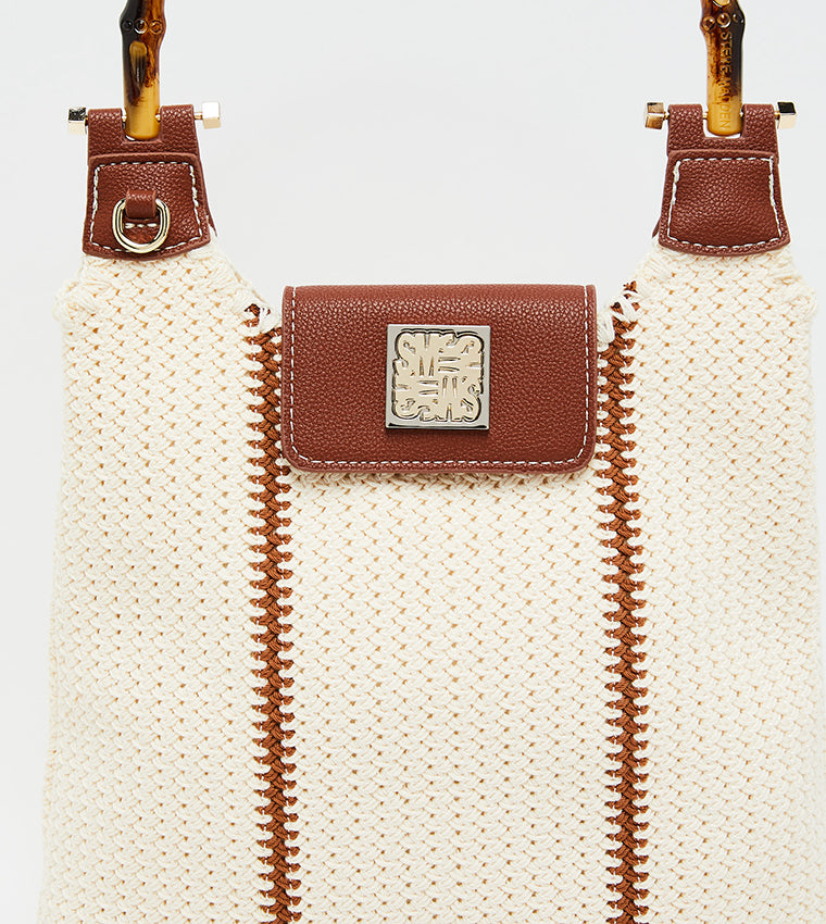 Steve Madden Bzarnia women's bronze belt bag, interior view