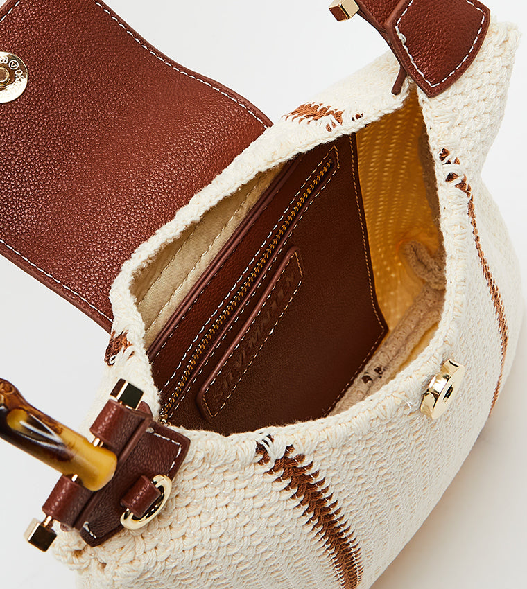 Steve Madden Bzarnia women's bronze belt bag, detail view