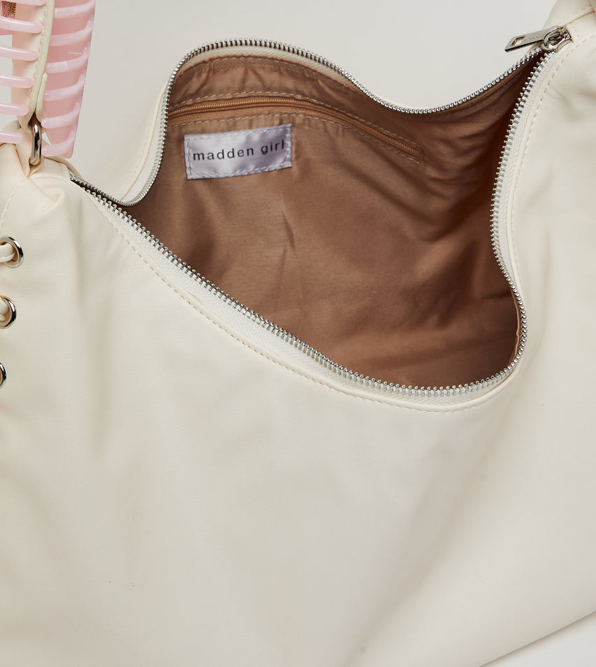 Madden Girl Cream Women's Crossbody Bag - view 4