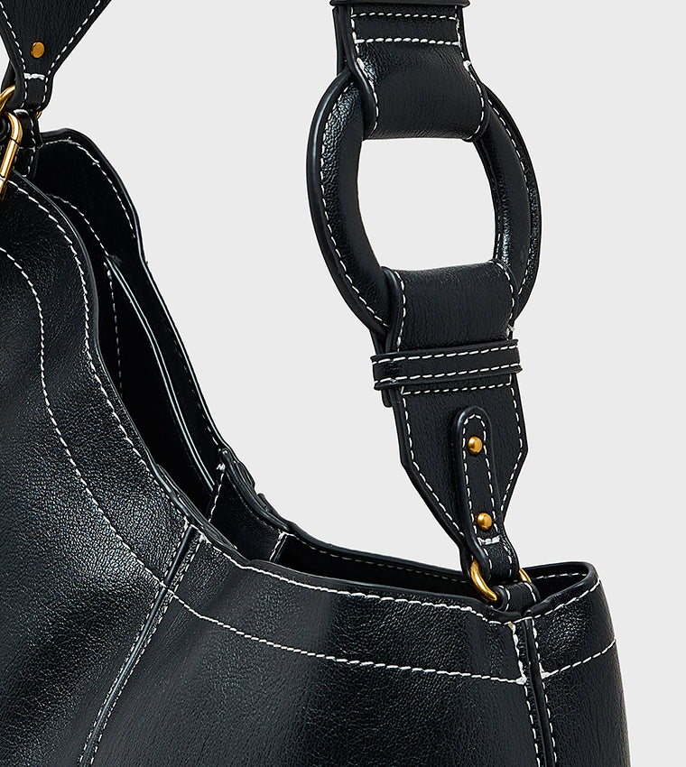 Bcrosby Women's Black Hobo Bag - view 3