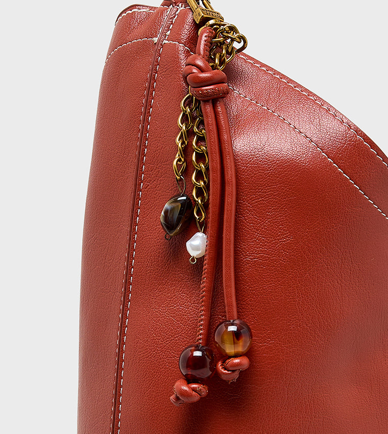 Bcrosby Women's Dark Red Hobo Bag - view 5