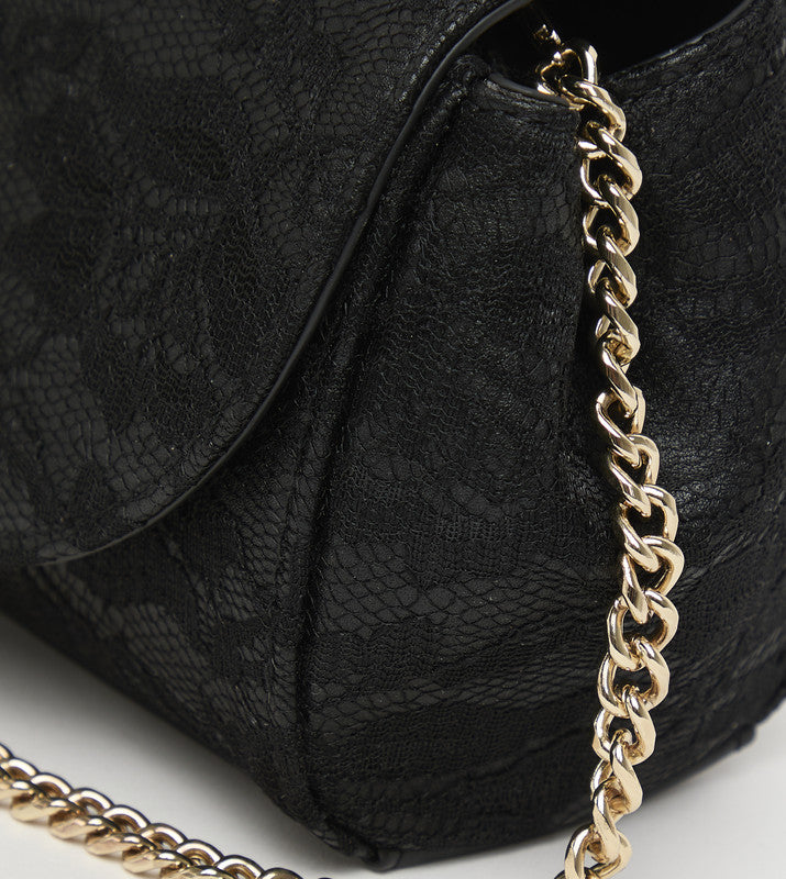 Bnylah Black & Gold Women's Shoulder Bag - view 6