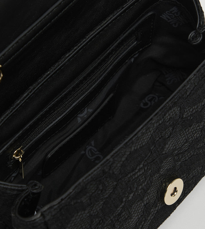 Bnylah Black & Gold Women's Shoulder Bag - view 7